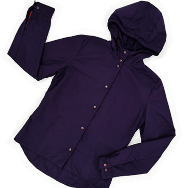 Prada Sport purple nylon hooded jacket