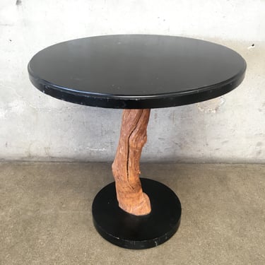 Raw Wood Branch Pedestal Table