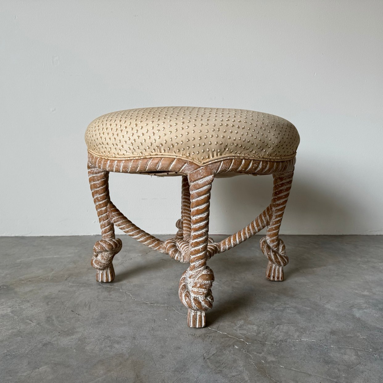 1960s Italian Hollywood Regency Carved Wood Faux Rope | Miami Vintage ...