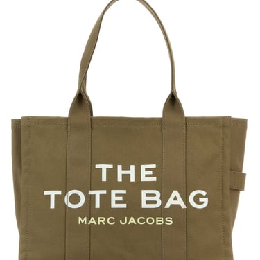 Marc Jacobs Women Army Green Canvas Large The Tote Bag Shopping Bag