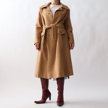 Vintage Cozy Cashmere Belted Coat