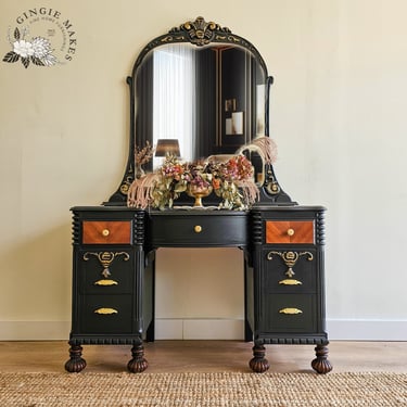 Refinished Vintage Vanity ***please read ENTIRE listing prior to purchasing SHIPPING is NOT free 