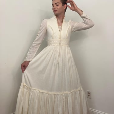 70s Gunne Sax maxi prairie dress 