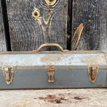 Vintage Craftsman 6516 Tombstone Metal Toolbox -- Vintage Craftsman -- Metal Toolbox -- 1950's Toolbox -- Vintage Toolbox -- 1950s Craftsman 