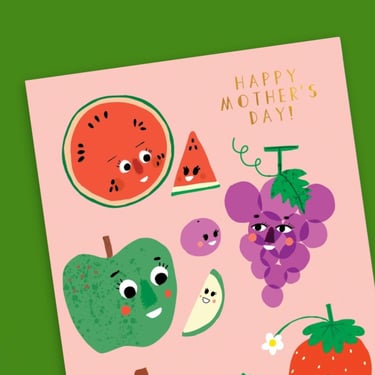 Fresh Fruit Mother's Day Greeting Card