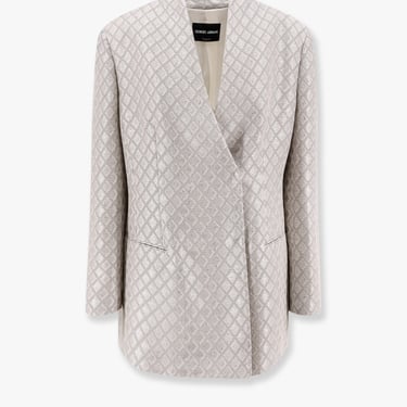 Giorgio Armani Women Giorgio Armani Grey Blazers E Vests