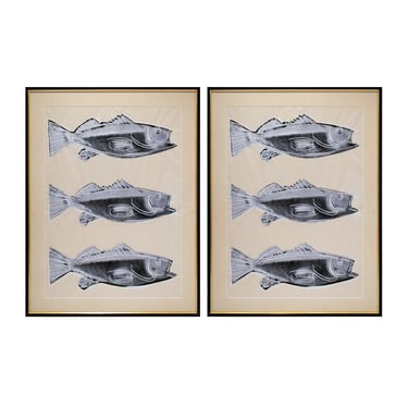Pair of Andy Warhol Fish Prints (F. &amp; S. IIIA.39) 1983