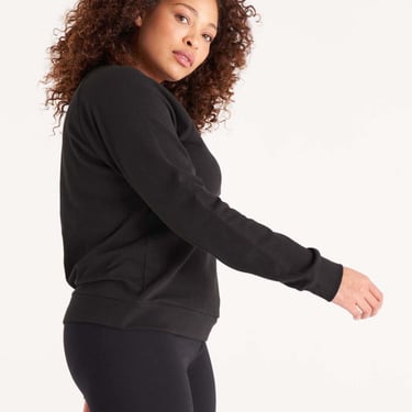 The Standard Stitch The Raglan Sweatshirt - Black