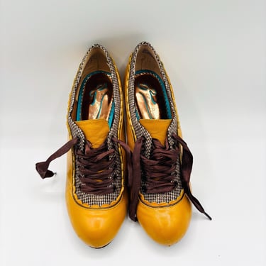 Poetic License London Mustard Shoes Witchy Cottagecore -Victorian Style by LeChalet