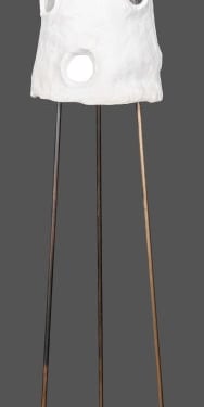 Modernist Sculptural Plaster Floor Lamp