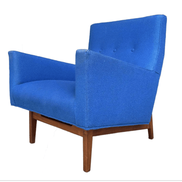 Jens Risom Easy Chair Walnut Lounge Chair Mid-Century Modern