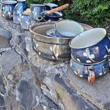 Mid Century Dish Set Stoneware Otagiri Japan 