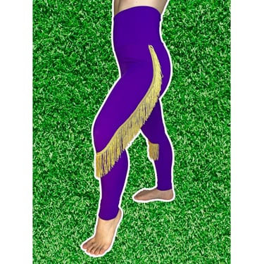 Baltimore Ravens Leggings- Ravens Fringe Leggings-Ravens Football Leggings-Yoga Leggings-Fringe Leggings-Drag Queen Costume 