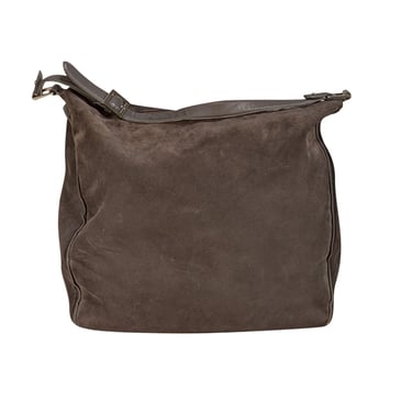 1 Atelier - Grey Suede Hobo Bag