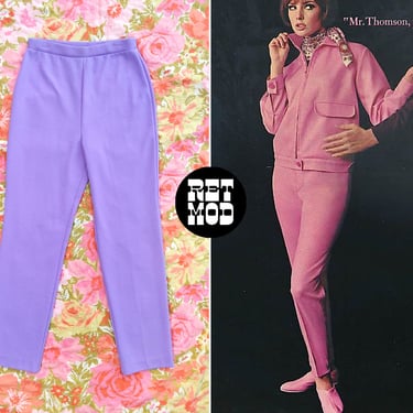 Iconic Vintage 60s Pastel Purple Pants 