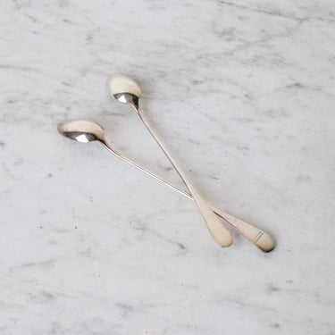 Pair of Christofle and Ercuis Bar Spoons