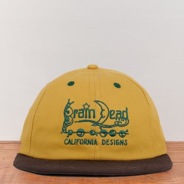 Brain Dead California Design Long Brim Hat, Khaki