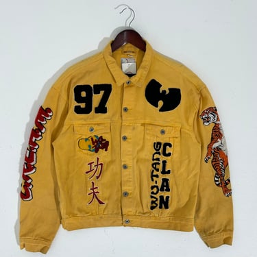 Vintage Wu-Tang Clan Cream Button Denim Jacket Sz. M