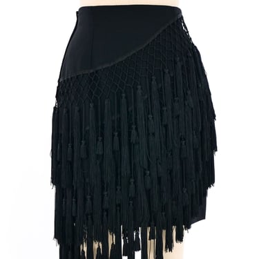 Gianni Versace Tassel Fringed Mini Skirt