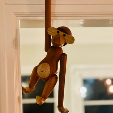 Kay Bojesen Solid Teak Monkey Circa 1960's Denmark (Copy)