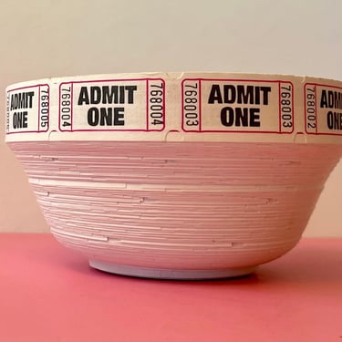 Vintage Paper Machè Ticket Bowl 