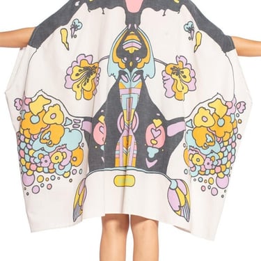 MORPHEW COLLECTION Style Psychedelic Cotton Peter Max Printed Kaftan 