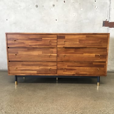Soho Six Drawer Dresser in Acacia Wood by Old Cones Co.