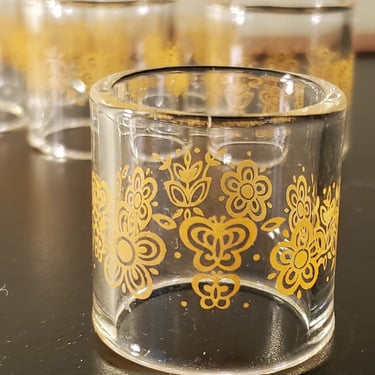Pyrex Butterfly Gold Set of 6 Napkin Rings from Corelle 