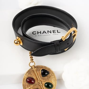 80's Chanel Beaded Medallion Belt