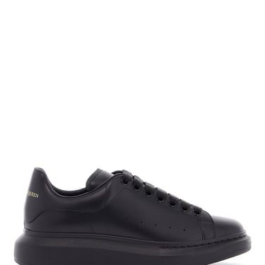 Alexander Mcqueen Sneaker In Black Calfskin With Rubber Sole Men