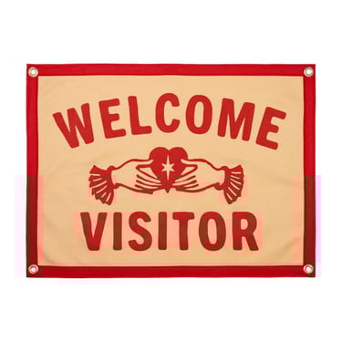 Welcome Visitor Camp Flag