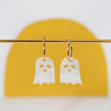 Ghost Hoop Earrings