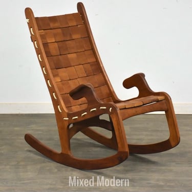 Cherry Custom Quilted Vermont Rocking Chair 