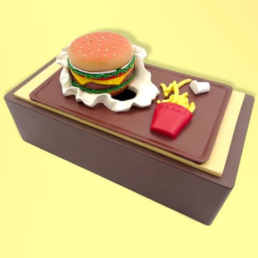 Hamburger &amp; Fries Tissue Box Cover