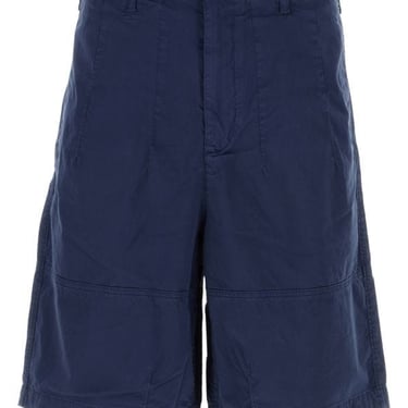 Ten C Man Blue Stretch Cotton Bermuda Shorts