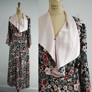 1930s Style Reproduction Floral Dress 