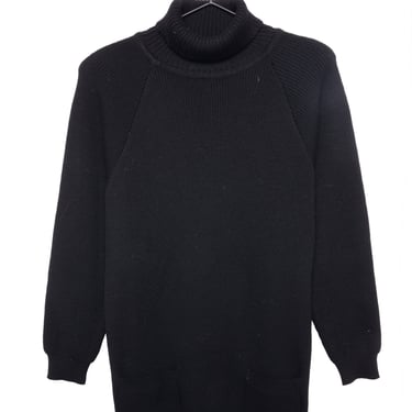 Black Wool Sweater Dress