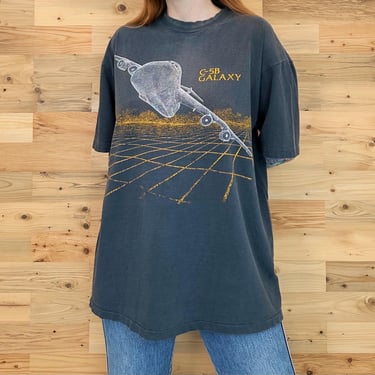 80's Faded Worn Vintage C-5B Galaxy Aircraft Tee Shirt T-Shirt 