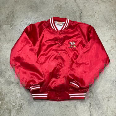 Vintage 90s San Francisco 49ERS Gold Bomber Leather Jacket