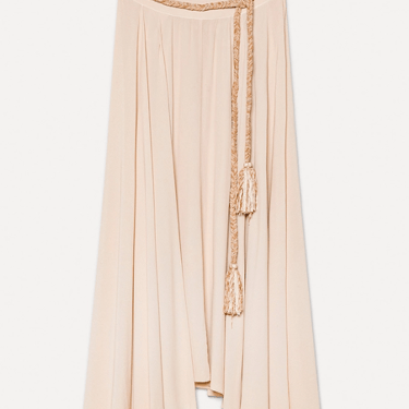 Midi Skirt Viscose Crepe