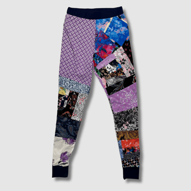 Preloved mixed print 'all-over reroll' legging (S)