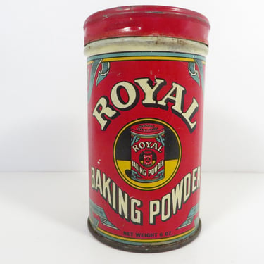 Vintage Royal Baking Powder Tin 1938 