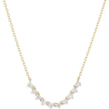 Diamond Rounds Chain Necklace - 14K Yellow Gold
