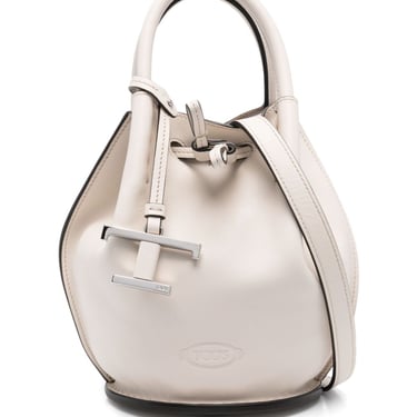 Tod's Women Mini Leather Bucket Bag