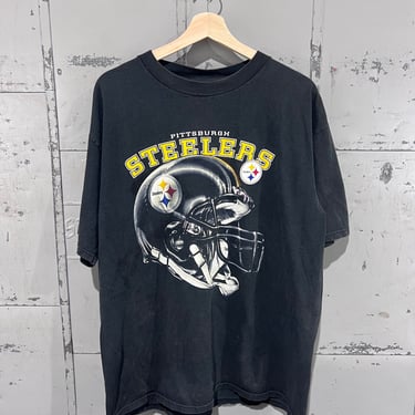 90s Pittsburgh Steelers  NFL Tshirt Men’s XL Black Sports Tee 