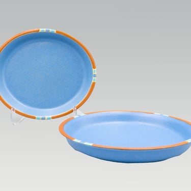 Dansk Mesa Sky Blue Salad Plate (set of 2) | Southwest Inspired Dinnerware Stoneware 