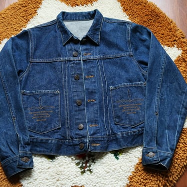 Vintage 80's 90's Ralph Lauren Western Wear Denim Jacket 