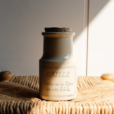 vintage french "maille" stoneware jar