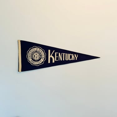 Vintage University of Kentucky Full Sized Pennant 