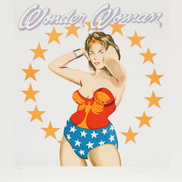 Wonder Woman by Mel Ramos 1981 Lithograph Print Signed 